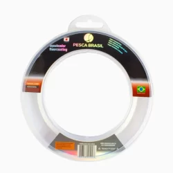 Linha Leader Fluorcarbon 0.37mm 60m Transparente - Pesca Brasil