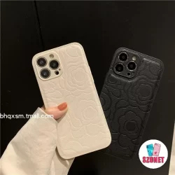 Capa De Telefone Macia À Prova De Choque De Camélia De Luxo De Couro De Alta Qualidade Para iPhone 16 15 14 13 12 11 Pro
