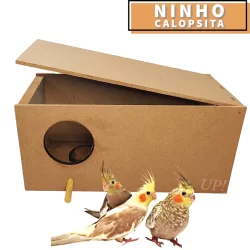Ninho Casinha para Pássaros  - Calopsita, agapornes