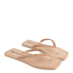 Rasteira Nude Amendoa Tira PVC com Enfeite SDL 450.03_3