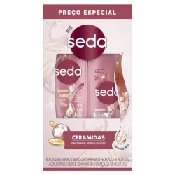 Shampoo 300ml e Condicionador 190ml Seda Ceramidas