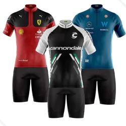 CONJUNTO CICLISMO MASCULINO BERMUDA E CAMISA PRO TOUR COM BOLSOS UV50+