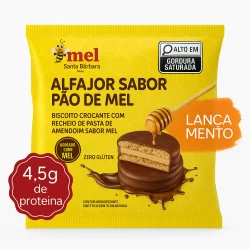 Alfajor Mel Santa Bárbara com Proteína 55g | Sem Glúten