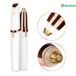 Caneta recarregável para remoção de pelos de sobrancelha, portátil, elétrica, recarregável, Facial