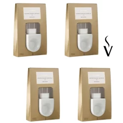 Kit 4 Difusores Aromatizadores Elétricos Original Porcelana Via Aroma - para ambientes, escritórios, casa