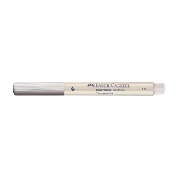 Pincel marcador multisuperfícies Multimark 1.0mm Branco MM/10BR713ZF Faber-Castell
