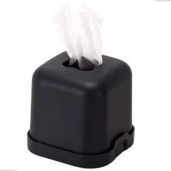 Suporte Porta Papel Higiênico De Mesa Bancada Portatil Preto Arthi