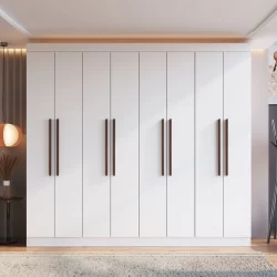 Guarda-roupa Casal Mdf Califórnia 60800 8 Portas 4 Gavetas Branco