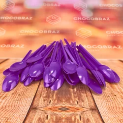 50~250 COLHER SOBREMESA PS ROXO BELLO FESTAS