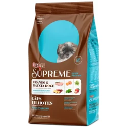 Ração Quatree Supreme Frango e Batata Doce Cães Filhotes Raças Pequenas 10kg