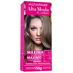 Tintura Creme Altamoda Alfaparf Mel Prateado 7.1 Kit