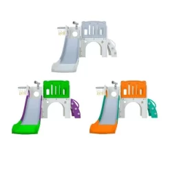 Playground Infantil  Mini Mundo 2 Torres Com Escorregador E Cesta Freso Baby