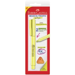 Pincel marca texto Grifpen Amarelo SM/MTAMZF com 1 unidade Faber-Castell
