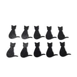 Aplique Decorativo Halloween - Gato Sentado - 5cm - 10 unidades - Rizzo