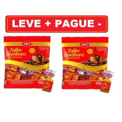 KIT 2 BALA ERLAN TOFFEE BOMBOM CARAM 100GR