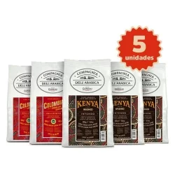 Kit Degustação Café Compagnia Dell'Arabica - 3 Quênia Grão 250g e 2 Colômbia Grão 250g