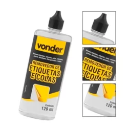 Removedor De Etiquetas E Colas Adesivos 120ml Uso Profissional Plástico Metal Vidro E Muito Mais