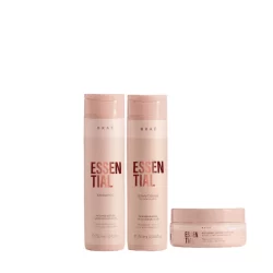 Kit Shampoo e Condicionador 250ml Essential e Máscara 200 - Braé