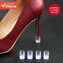 1 Par de Protetores de Calcanhar Transparente para Stiletto e Grama em Casamentos e Ocasiões Formais