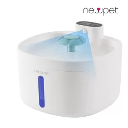 Newpet Bebedouro Fonte de Água Automático com Sensor e Filtro para Gatos Cachorros 2.6L