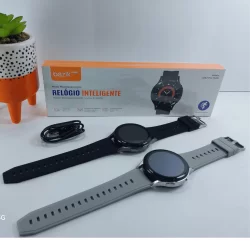 Relógio inteligente smartwatch redondo w47 pro max ip67 nfc