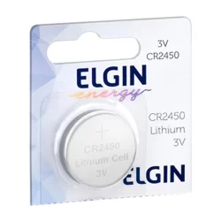 Bateria de Lítio CR2450 Elgin 82305 - Unidade