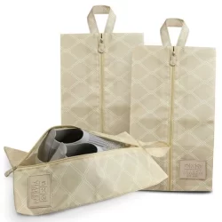 Conjunto Bolsa Porta Sapato Estampa Listrada 3 peças - Jacki Design
