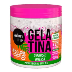 Gelatina Salon Line #To De Cacho Definição Intensa Fixação Extra Forte 550g