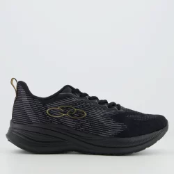 Tênis Olympikus Marte Preto e Dourado
