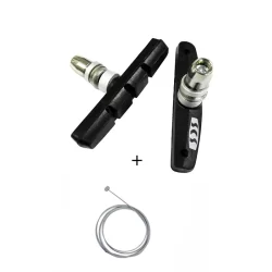 Kit Cabo de Aço+ Pastilha Sapata De Freio Bicicleta Scs V-brake Orbital 68mm