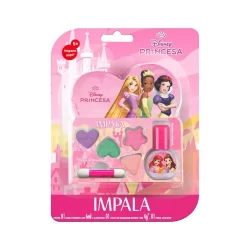 Kit Esmalte Infantil Impala Disney Princesas 6ml + Maquiagem 4G