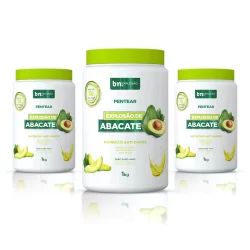 Kit Beleza Natural 3x Creme de Pentear Explosão de Abacate 1Kg bn.Explosão