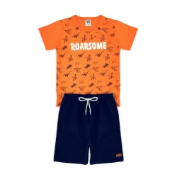 Conjunto Masculino Laranja Roar Some