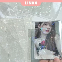 LINXX 50 Pcs Mangas De Cartão Selagem A Laser Saco Protetor Fotográfico Filme Bolsos De Fechamento