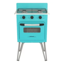 Fogão Portátil 2 Bocas Venax Gemini Vetrô a Gas Verde