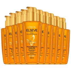Kit Óleo Capilar Elseve Extraordinário  100ml - 10 Unidades