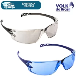 Oculos De Proteção Antirrisco Top Segurança Uva Uvb Epi Ca Vvision 500 Volk Para Trabalhar