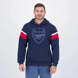 Blusão Moletom Arsenal Casual Marinho