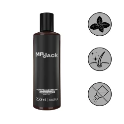 Shampoo Man Mentolado Cresce Forte Sem Sal Mr Jack 250Ml