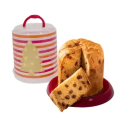 Porta Panetone Chocotone Natal Plástico Colors Plasútil