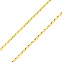 Corrente veneziana reforçada 1mm 45cm Ouro amarelo 18k
