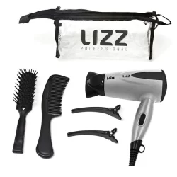 Secador Mini com Kit Viagem Prata Bivolt (1200W)