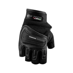 Luva Gp tech Essence Meio Dedo Preta Motociclista