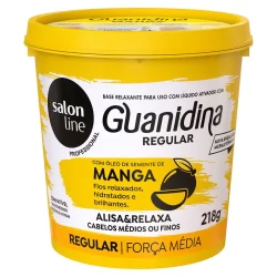 Guanidina Óleo Semente de Manga Alisa e Relaxa Salon Line 218gr