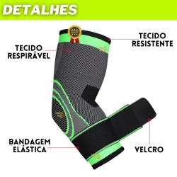 Kit 2 Cotoveleira de Compressão Ortopédica Ajustável