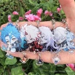 Jogo wuthering ondas Yuanwu Jiyan Yangyang chaveiro cosplay acrílico pingente anime chaveiro presentes de Natal