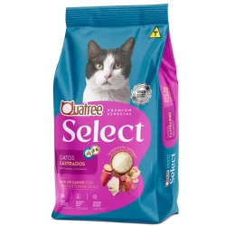 Ração Quatree Select para Gatos Adultos e Castrados Sabor Mix de Carnes 10kg