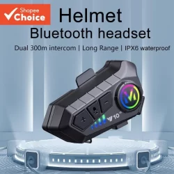 Capacete Fone De Ouvido Y10 Motocicleta Equitação Externo Bluetooth À Prova D'água Redução De Ruído Tampões HiFI