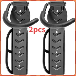 Kit 2 Gancho Suporte De Parede + Apoio Traseiro para Bike bicicleta de Pendurar Com Apoio de pneu Bicicletario