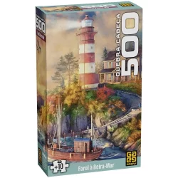Quebra-cabeça 500 peças Farol à Beira Mar